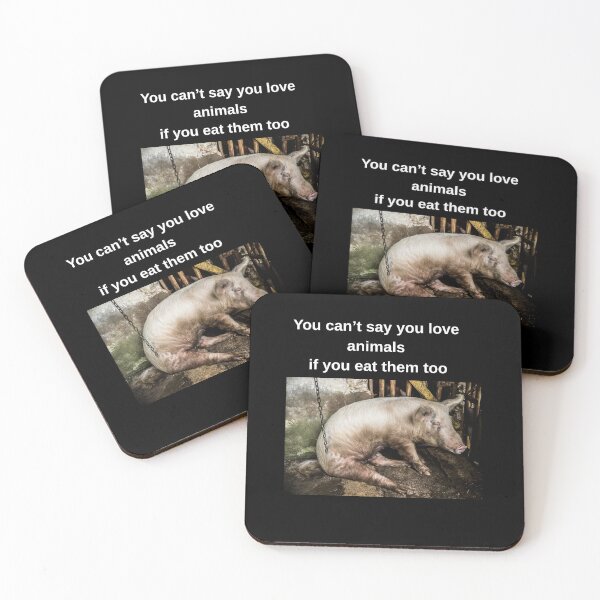 Item preview, Bold vegan and animal rights protest design designed and sold by VoiceForAnimals.