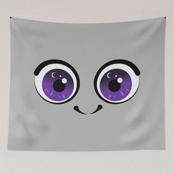 Item preview, Cute Moon Eyes | Kawaii Purple Eyes Illustration designed and sold by ArtdeGwo.