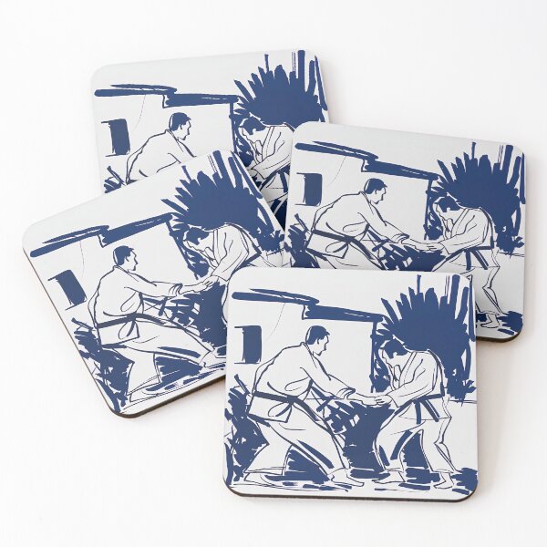 Item preview, Brazilian jiu-jitsu - Blue Abstract Art designed and sold by shadow-bloom.