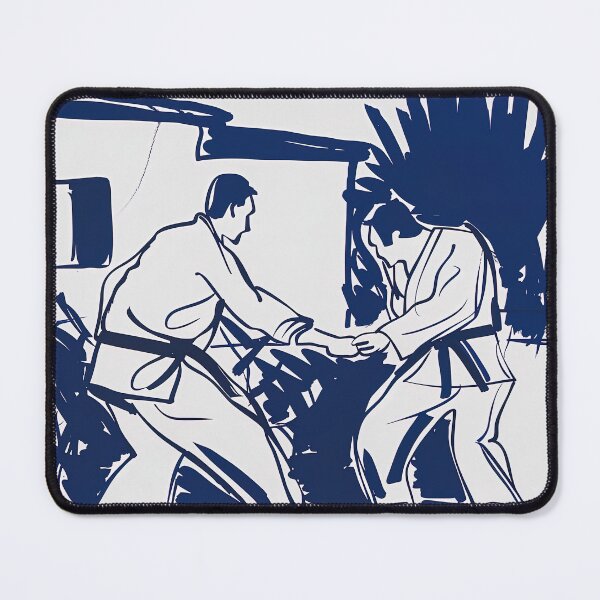 Item preview, Brazilian jiu-jitsu - Blue Abstract Art designed and sold by shadow-bloom.