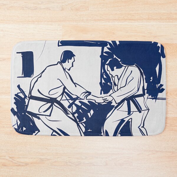 Item preview, Brazilian jiu-jitsu - Blue Abstract Art designed and sold by shadow-bloom.