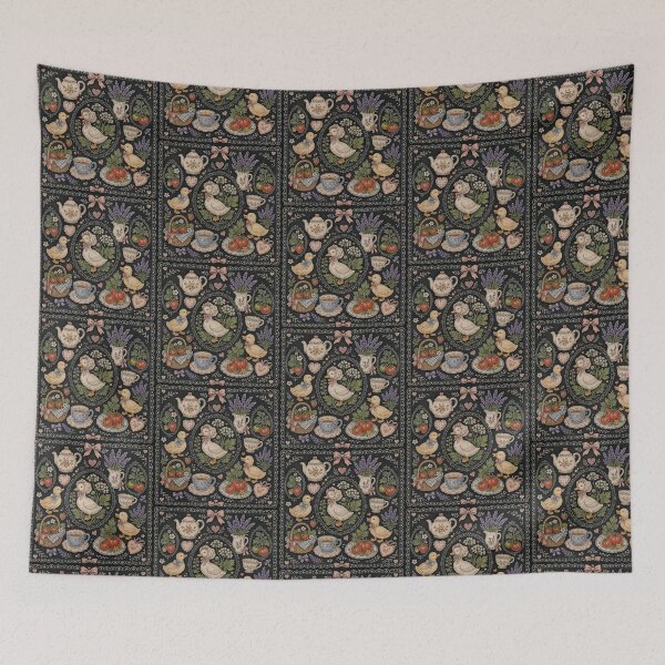 Item preview, Ashitaba Cottagecore Duck Tea Party designed and sold by scicilysimonee.