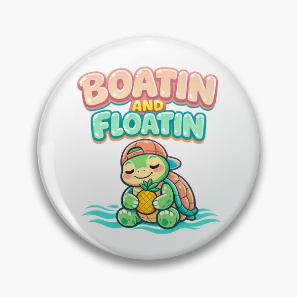 Item preview, Boatin And Floatin—Turtle and Pineapple  designed and sold by LuveraxArt.