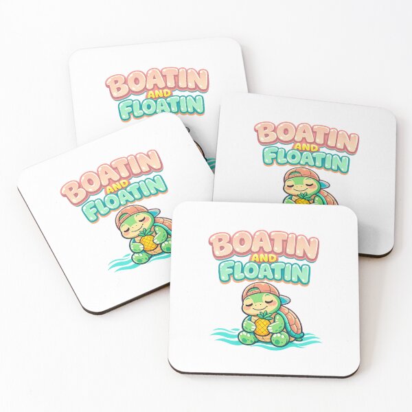Item preview, Boatin And Floatin—Turtle and Pineapple  designed and sold by LuveraxArt.
