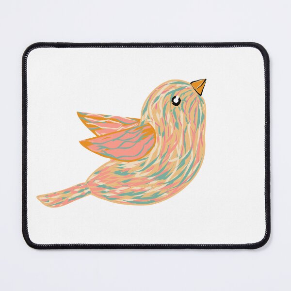 Item preview, Modern Botanical Bird Illustration Orange designed and sold by altastudio.