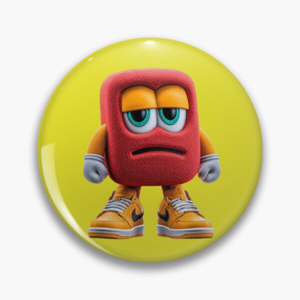 Item preview, Streetwear Red Cube Character with Sneakers designed and sold by A touch of creativity.