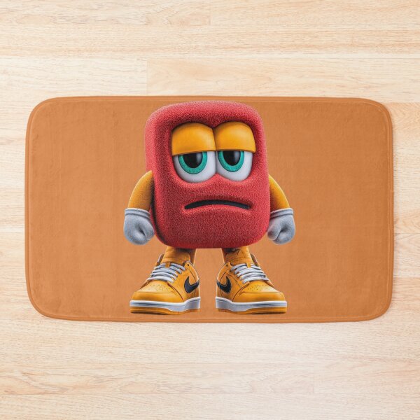 Item preview, Streetwear Red Cube Character with Sneakers designed and sold by A touch of creativity.