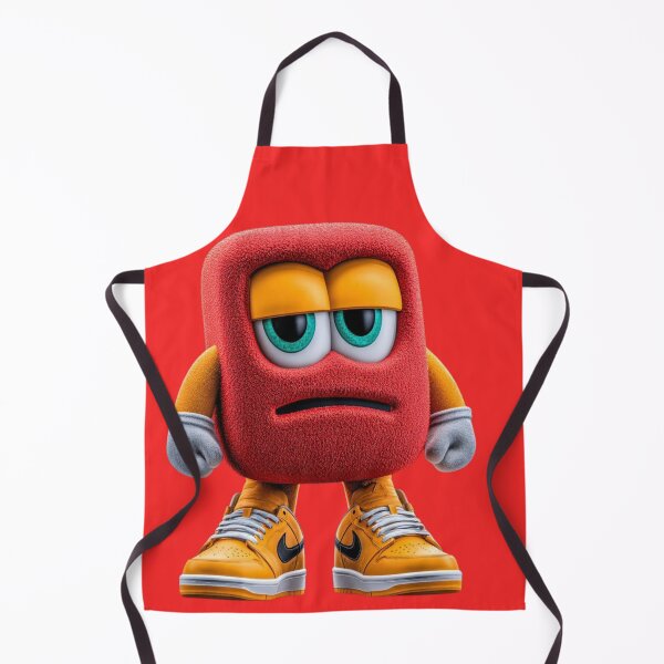 Item preview, Streetwear Red Cube Character with Sneakers designed and sold by A touch of creativity.