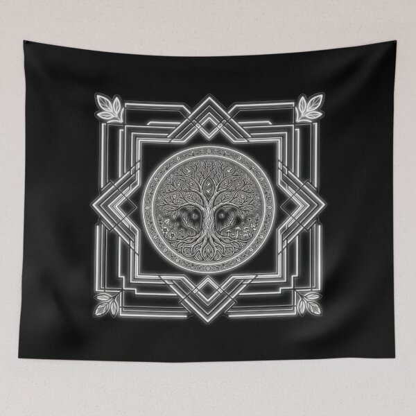 Item preview, Mystic Owl Tree of Life Silver designed and sold by DervoTeck2767.