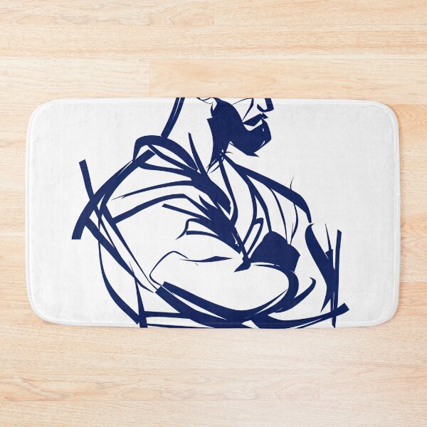 Item preview, Brazilian jiu-jitsu fighter - Blue Abstract Art designed and sold by shadow-bloom.