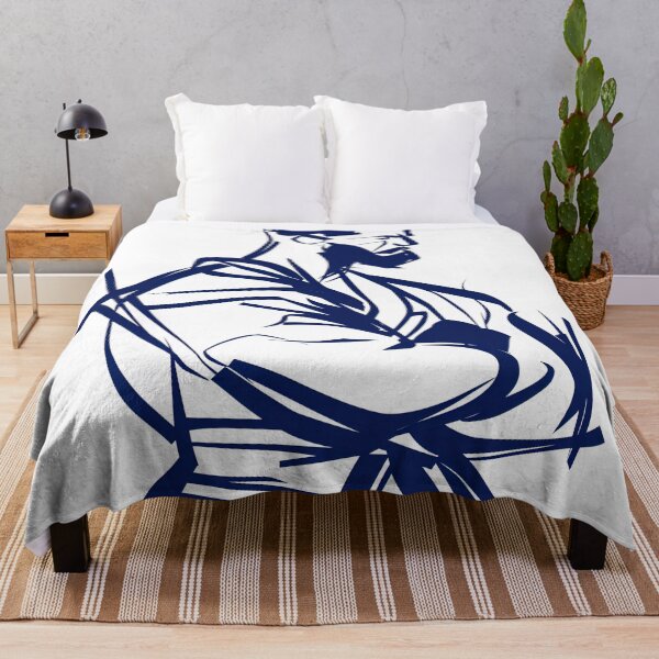 Item preview, Brazilian jiu-jitsu fighter - Blue Abstract Art designed and sold by shadow-bloom.