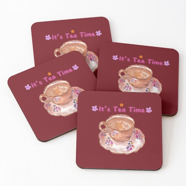 Item preview, It's Tea Time Cozy & Classic Cup of Tea Art designed and sold by Inkworksbyshery.