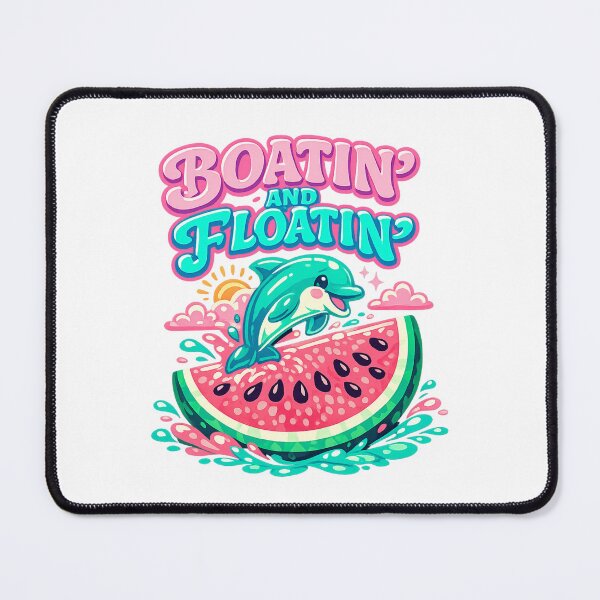 Item preview, Boatin And Floatin - Dolphin and Watermelon designed and sold by LuveraxArt.