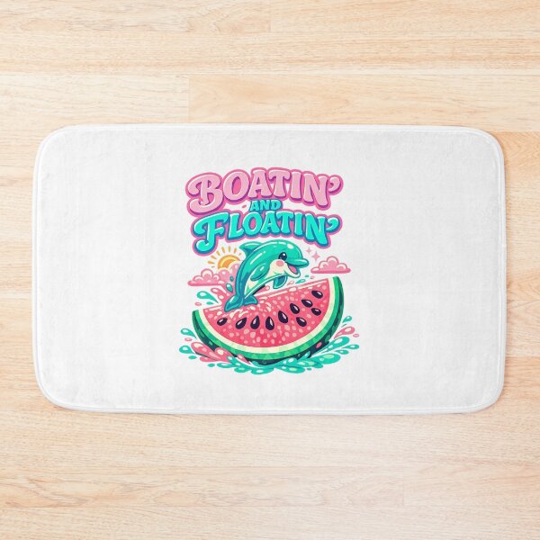 Item preview, Boatin And Floatin - Dolphin and Watermelon designed and sold by LuveraxArt.