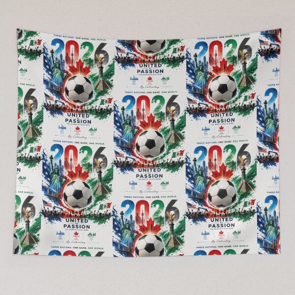 Item preview, United by Passion 2026 | International Football Art. By COLORALMY designed and sold by Coloralmy.