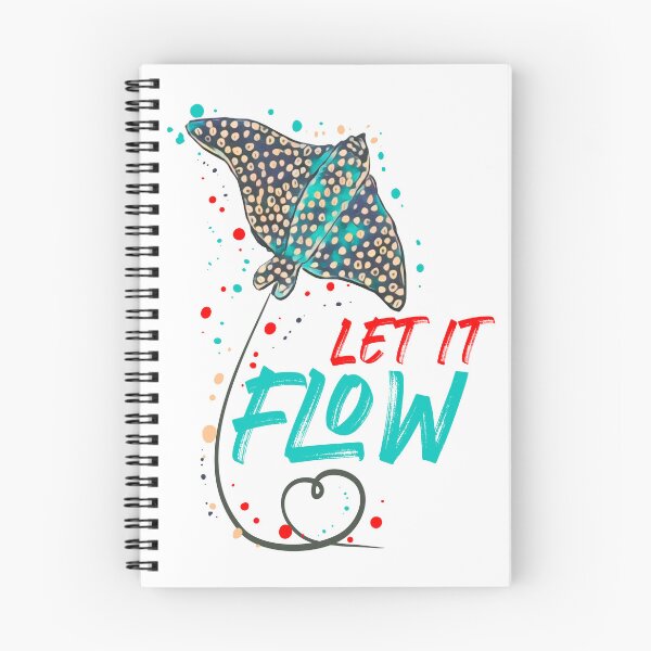 Item preview, Let It Flow | Manta Ray Ocean Art Illustration designed and sold by ArtdeGwo.