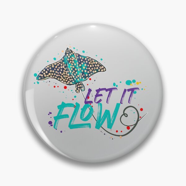 Item preview, Let It Flow | Manta Ray Ocean Art Illustration designed and sold by ArtdeGwo.