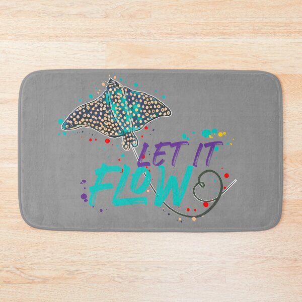 Item preview, Let It Flow | Manta Ray Ocean Art Illustration designed and sold by ArtdeGwo.