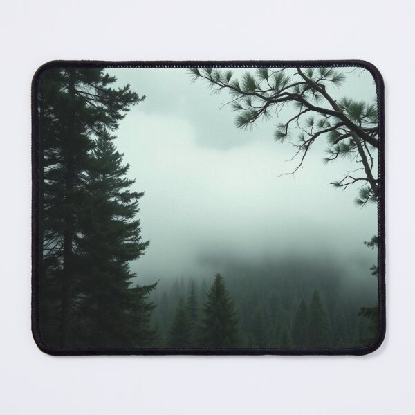 Item preview, Misty Foggy Pine Forest Landscape designed and sold by EllDAV777.