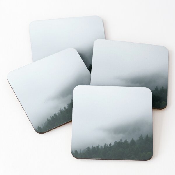 Item preview, Misty Foggy Forest Pines | Atmospheric Mountain Landscape designed and sold by EllDAV777.