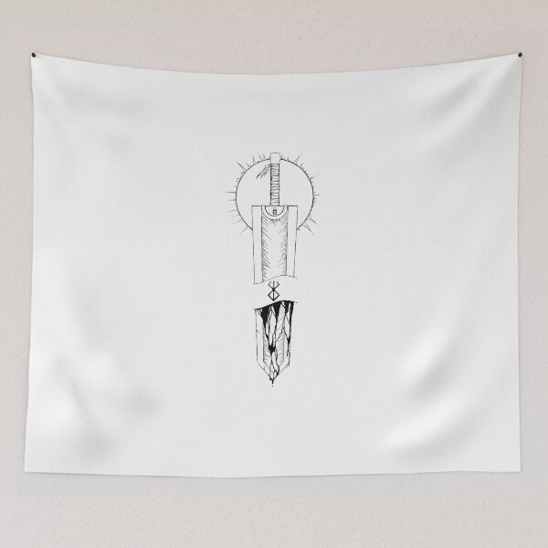 Item preview, The Eclipse Blade Silhouette - Minimalist Dragonslayer Manga Art designed and sold by Teenkai.