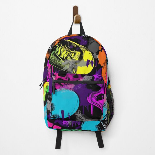 Item preview, colorful skull and skateboard graffiti art designed and sold by dcrc.