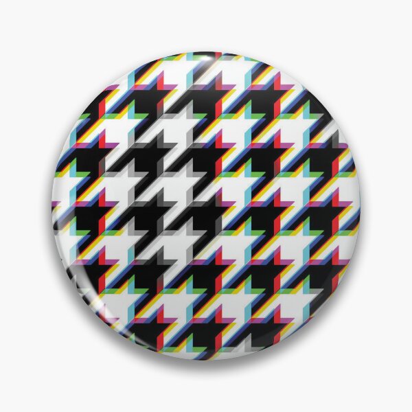 Item preview, rgb glitch houndstooth pattern designed and sold by frauenbrauen.