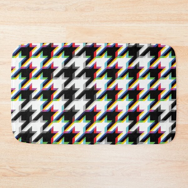 Item preview, rgb glitch houndstooth pattern designed and sold by frauenbrauen.