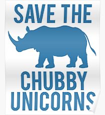 Chubby Unicorns Poster