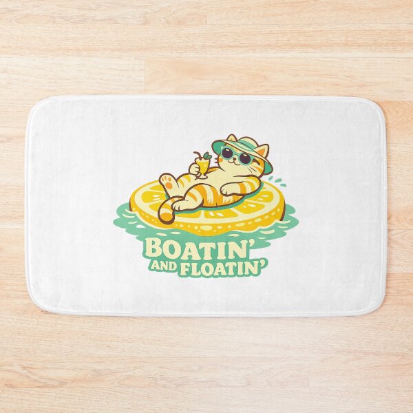 Item preview, Boatin And Floatin - Cat and Lemon designed and sold by LuveraxArt.