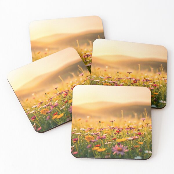Item preview, Golden Hour Wildflower Meadow at Sunset designed and sold by EllDAV777.