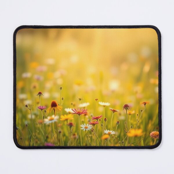 Item preview, Golden Wildflower Meadow at Sunset - Vibrant Floral Field Art designed and sold by EllDAV777.