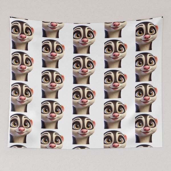 Item preview, Adorable Black-Footed Ferret designed and sold by Sillytoe.