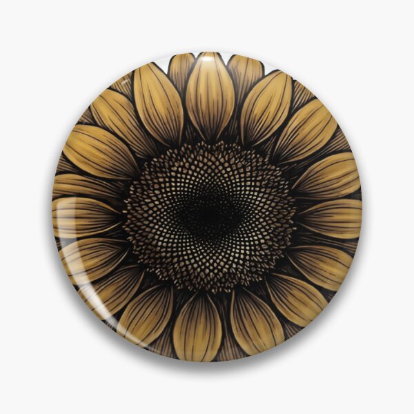 Item preview, Ilustración botánica vintage de girasoles, estilo rústico, dorado, boho chic. designed and sold by Taha Art Designs.