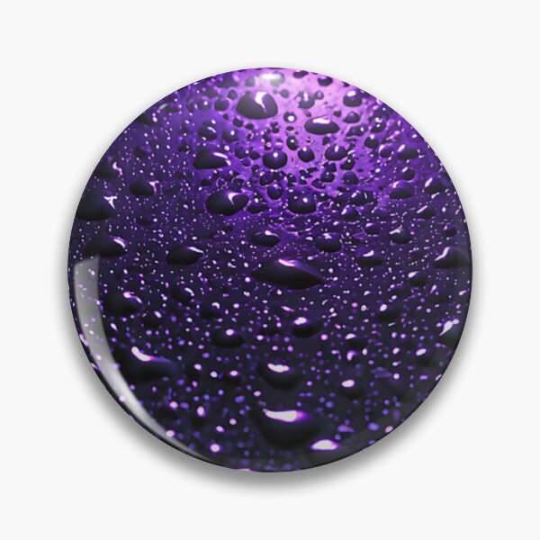 Item preview, Neon Purple Raindrops on Luxury Metallic Surface designed and sold by CuteSlothWorld.