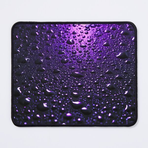 Item preview, Neon Purple Raindrops on Luxury Metallic Surface designed and sold by CuteSlothWorld.
