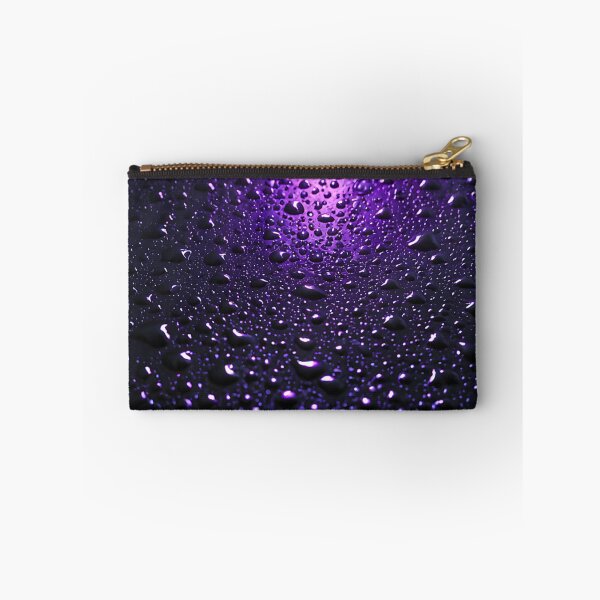 Item preview, Neon Purple Raindrops on Luxury Metallic Surface designed and sold by CuteSlothWorld.
