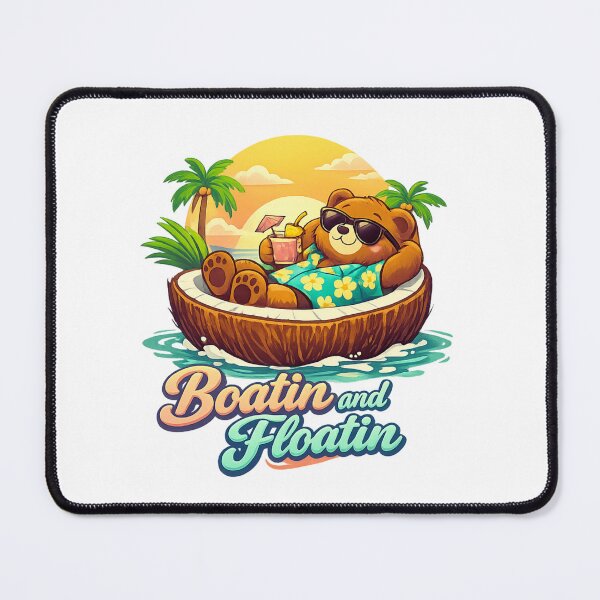 Item preview, Boatin And Floatin - Bear and Coconut designed and sold by LuveraxArt.