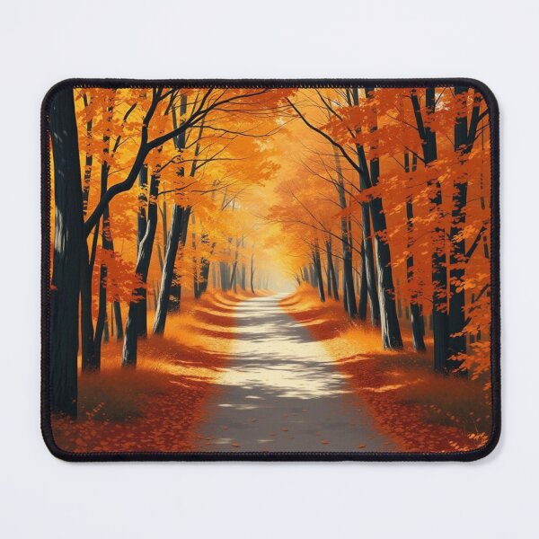 Item preview, Golden Autumn Forest Path | Serene Fall Landscape designed and sold by EllDAV777.
