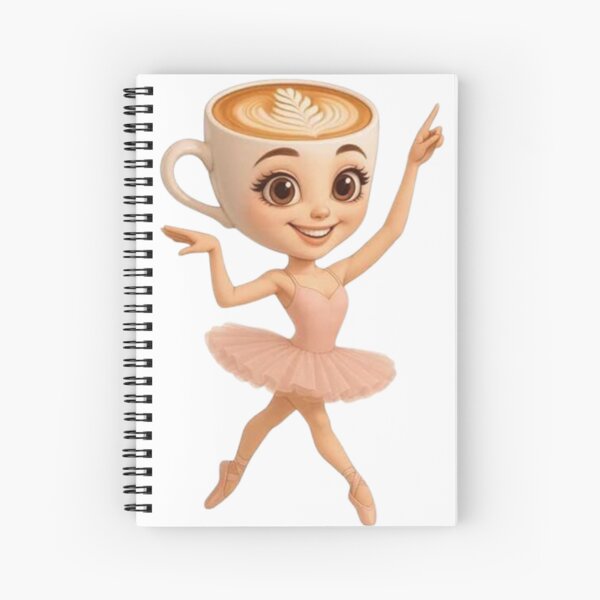 Item preview, Cute Coffee Cup Ballerina Dancing Cartoon designed and sold by A touch of creativity.