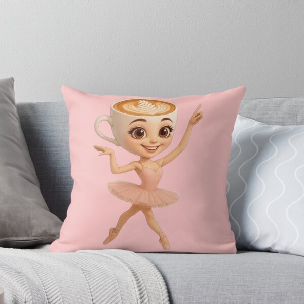 Item preview, Cute Coffee Cup Ballerina Dancing Cartoon designed and sold by A touch of creativity.