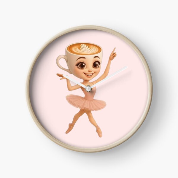Item preview, Cute Coffee Cup Ballerina Dancing Cartoon designed and sold by A touch of creativity.