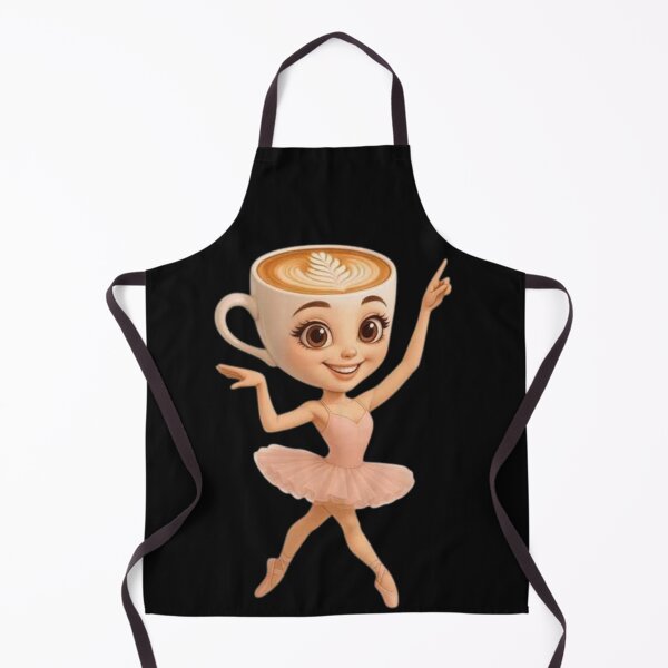 Item preview, Cute Coffee Cup Ballerina Dancing Cartoon designed and sold by A touch of creativity.