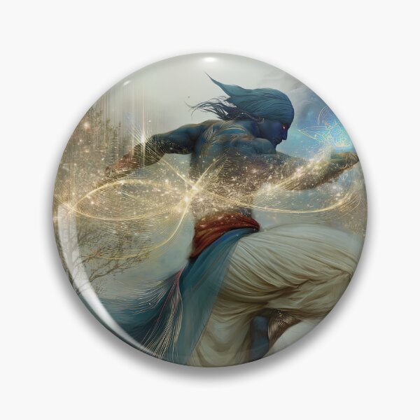 Item preview, Ember‑Blue Dancer of the Twin Trees designed and sold by bloorose.