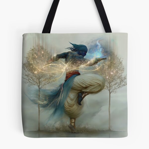 Item preview, Ember‑Blue Dancer of the Twin Trees designed and sold by bloorose.