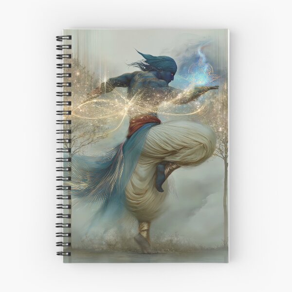 Item preview, Ember‑Blue Dancer of the Twin Trees designed and sold by bloorose.