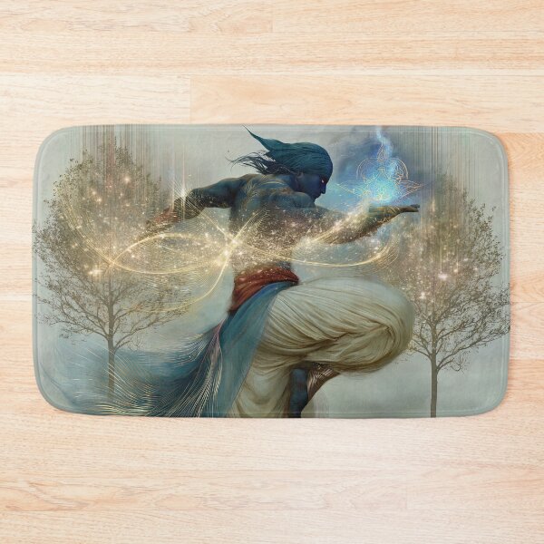 Item preview, Ember‑Blue Dancer of the Twin Trees designed and sold by bloorose.