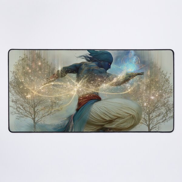 Item preview, Ember‑Blue Dancer of the Twin Trees designed and sold by bloorose.