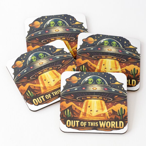 Item preview, Out of This World – Funny Alien UFO designed and sold by AlienJoy.