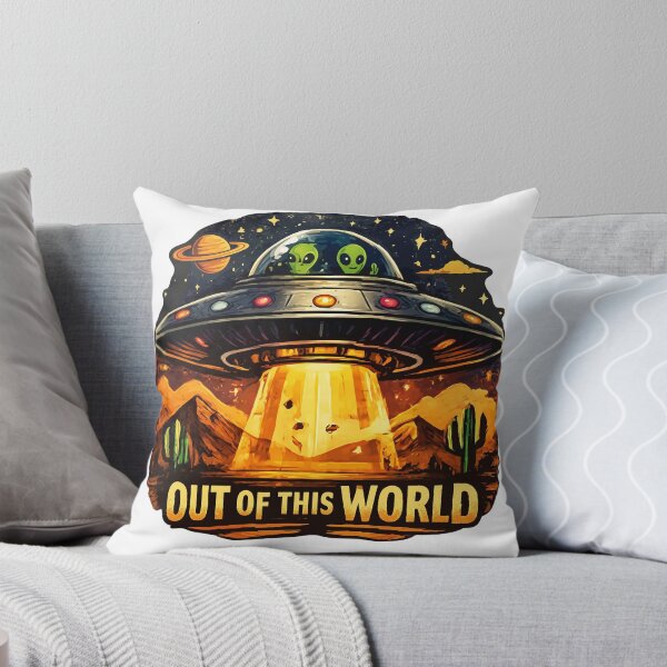 Item preview, Out of This World – Funny Alien UFO designed and sold by AlienJoy.